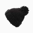 Dame strikket hue med pompon 3