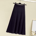 Dame strikket midi nederdel A1600 4