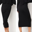 Dame strikket nederdel A1139 1