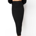 Dame strikket nederdel A1139 3