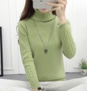 Dame strikket rullekrave A2125 7