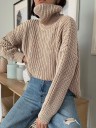 Dame strikket rullekrave A2131 5