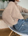 Dame strikket rullekrave A2131 2