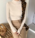 Dame strikket rullekrave A58 11