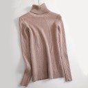 Dame strikket rullekrave G211 10