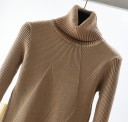Dame strikket rullekrave G211 3