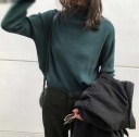 Dame strikket rullekrave G235 6