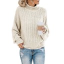Dame strikket rullekrave G250 9