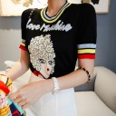 Dame strikket T-shirt A2954 2