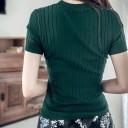 Dame strikket T-shirt G325 2