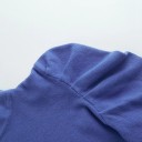 Dame strikket T-shirt med rynkede ærmer 3