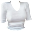 Dame strikket T-shirt 1