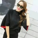 Dame strikket top og nederdel B1190 3