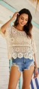 Dame strikket top P1149 6