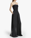Dame stropløs jumpsuit A2007 sort