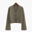 Dame sweater med knapper A2937 5