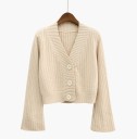 Dame sweater med knapper A2937 3
