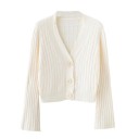 Dame sweater med knapper A2937 4