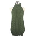 Dame sweater minikjole med åben ryg 8