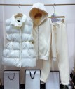 Dame sweatshirt, joggingbukser og vest 7