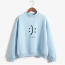 Dame sweatshirt med smilende ansigt 6