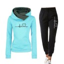 Dame sweatshirt og joggingbukser B873 4