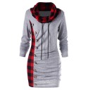 Dame sweatshirtkjole med knapper A1445 7