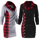 Dame sweatshirtkjole med knapper A1445 1