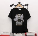 Dame-T-shirt dekoreret med rhinsten B313 1