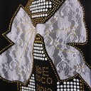 Dame-T-shirt dekoreret med rhinsten B313 4