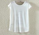 Dame T-shirt - kunstnerisk mælkebøtte 1