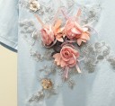 Dame T-shirt med 3D-blomster 4