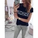 Dame-T-shirt med B70-inskription 3