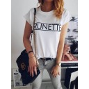 Dame-T-shirt med B70-inskription 4
