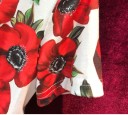 Dame T-shirt med blomster A1083 2