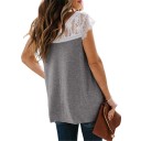Dame T-shirt med blonde A1203 2
