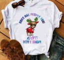 Dame-T-shirt med Chihuahua-print 23