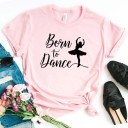 Dame-T-shirt med dansemotiv 5
