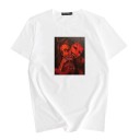 Dame T-shirt med djævleprint B353 3