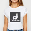Dame T-shirt med dyreprint B352 4
