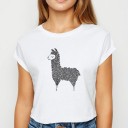 Dame T-shirt med dyreprint B352 7