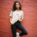 Dame T-shirt med engleprint 3