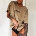 Dame T-shirt med engleprint 4