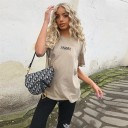 Dame T-shirt med engleprint 5
