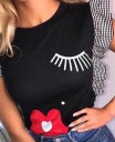 Dame T-shirt med flæseærmer B182 2