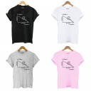Dame-T-shirt med geometrisk motiv 2
