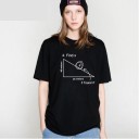 Dame-T-shirt med geometrisk motiv 3