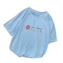 Dame T-shirt med jordbærprint 7