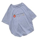 Dame T-shirt med jordbærprint 9