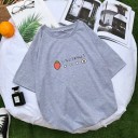 Dame T-shirt med jordbærprint 5